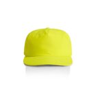 Bright yellow baseball cap on a white background.