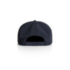 Black baseball cap shown from the back with an adjustable snap closure.