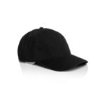 A plain black baseball cap on a white background.