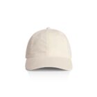 Beige baseball cap on a plain white background, shown from the front.