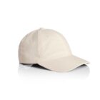 Beige baseball cap with a curved brim on a white background.