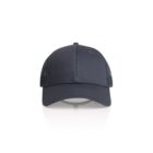 Front view of a plain black baseball cap with mesh sides on a white background.