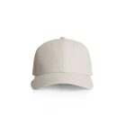 Beige baseball cap on white background, viewed from the front.