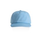 Light blue baseball cap on a white background, shown from the front.