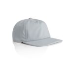 Light grey baseball cap with a flat brim, displayed on a white background.