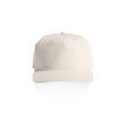 Plain beige baseball cap on a white background, viewed from the front.