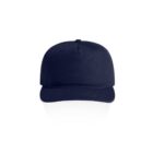 Navy blue baseball cap on a white background, viewed from the front.