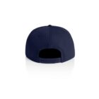 Navy blue snapback cap shown from the back with a visible adjustable strap.