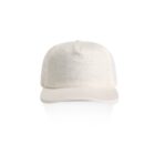 Front view of a plain white baseball cap on a white background.