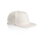 A plain off-white baseball cap on a white background.