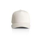 Front view of a plain white baseball cap on a white background.
