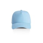 Light blue baseball cap on a white background, shown from the front.