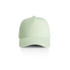 Light green baseball cap on a white background, shown from the front.