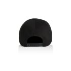 Black baseball cap shown from the back with an adjustable snap closure.