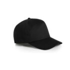 A plain black baseball cap on a white background.