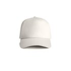 Front view of a plain white baseball cap on a white background.