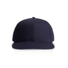 A plain black baseball cap viewed from the front against a white background.