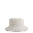 Light beige corduroy bucket hat with a wide brim, shown on a plain white background.