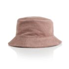Light brown corduroy bucket hat on a white background, viewed from the front.