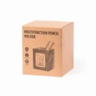 Brown box labeled Multifunction Pencil Holder with an illustration of the product.