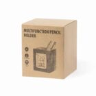 Brown box labeled Multifunction Pencil Holder with product illustration on front.