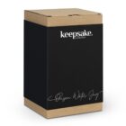A black and brown box labeled keepsake collection Onsen Water Jug.