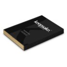 Black box with keepsake collection text on lid, shown partially open on a white background.
