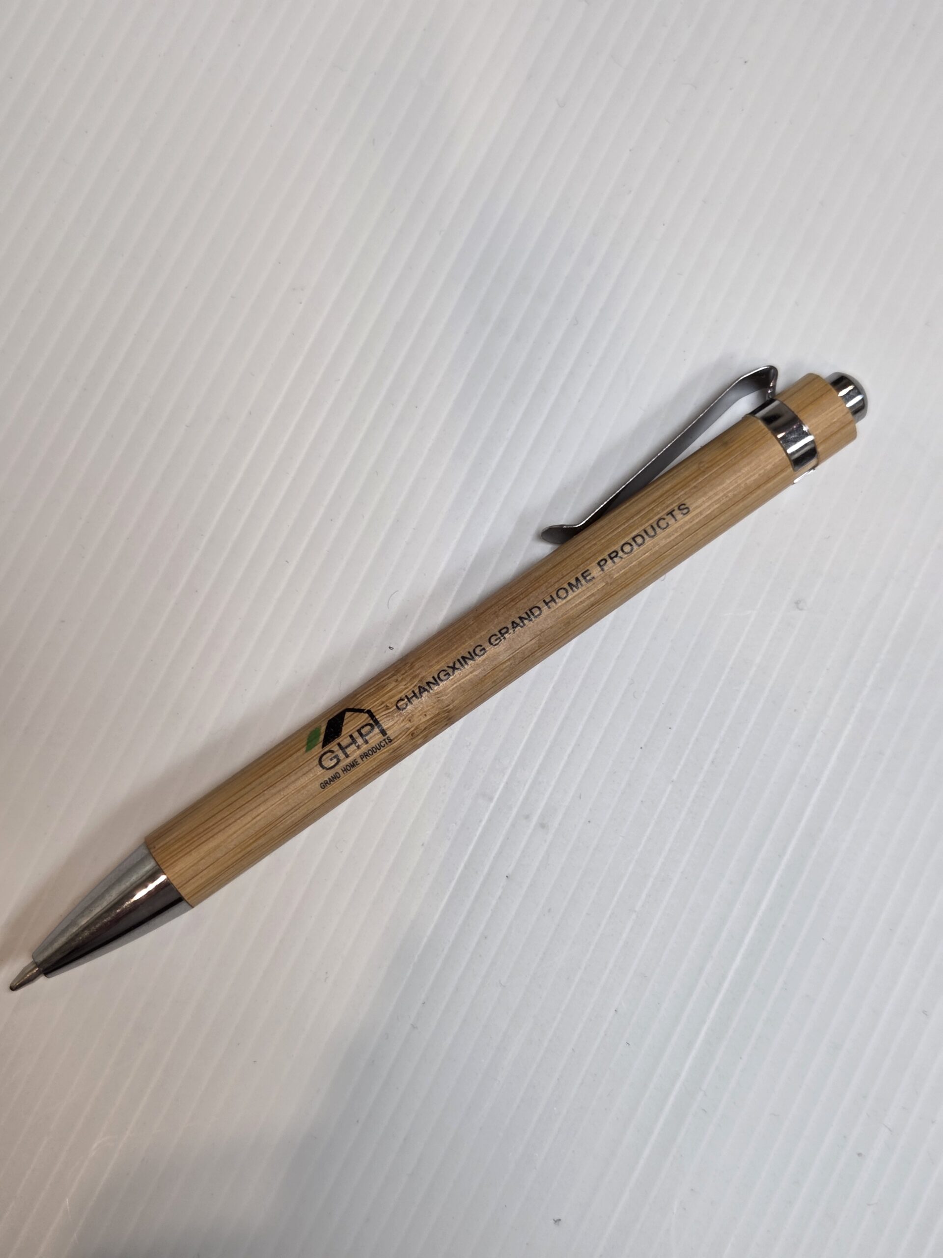 Custom branded wood look pen