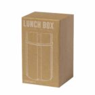 Brown cardboard box labeled Lunch Box with a simple line drawing of a lunch container.