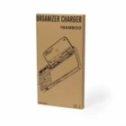Brown box labeled Organizer Charger Bamboo with a line drawing of the product on front.