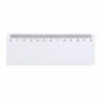 A white 12-centimeter ruler printed on a rectangular piece of paper.