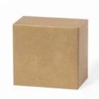 A plain, closed, brown cardboard box on a white background.