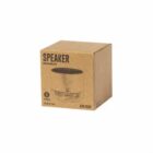 Brown cardboard box with Speaker Bamboo text and a speaker illustration on the front.