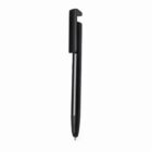 Black ballpoint pen with a clip, shown vertically on a white background.