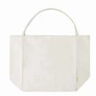 Large plain white tote bag with two handles, displayed on a white background.