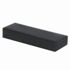 A closed black rectangular box, likely for holding a pen or small jewelry.