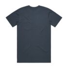 Plain dark gray short-sleeve t-shirt shown from the back.