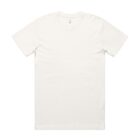 Plain white short-sleeve T-shirt laid flat on a white background.