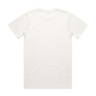 Plain white short-sleeve t-shirt shown flat from the back against a white background.