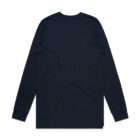 Black long-sleeve shirt shown from the back on a white background.