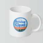 Colour Max Can Mug with Driving Clean Hybrid logo and grass graphic on the front.