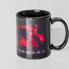 Colour Max Can Mugs reveal a vibrant image when hot liquid is poured inside.