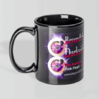 Colour Max Can Mug with Beyond the Darkside and eye, inspired by Pink Floyd.
