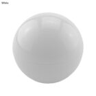 A smooth, shiny white Pod Lip Balm Ball on a plain white background.