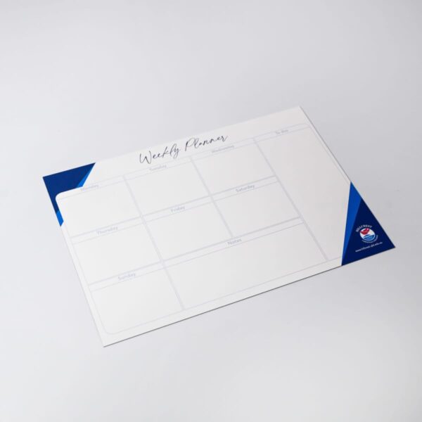 A Magnetic Writing Whiteboard (210mm x 297mm) with blank weekly planner and notes section.