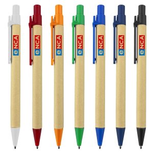 Astor Recycled Cardboard Pens - rush