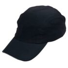 A plain black baseball cap on a white background.