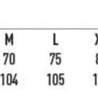 Chef pants size chart showing waist and outer leg measurements for XS to 7XL sizes.