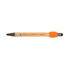 A pen with LITTLE LEARNERS ACADEMY written in orange and an orange grip.