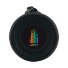Black cylindrical object with a colorful equalizer design and LL9469 text in the center.